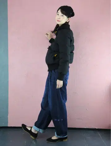 rourou 인기 신상 와이드 데님