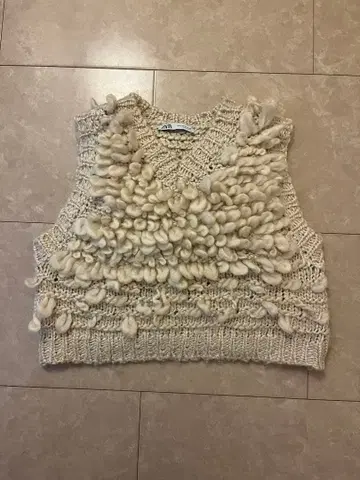 ZARA 자라 구조 니트 베스트 스웨터 M