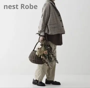 nest Robe 네스트로브 꼬임 체크 자켓 울 혼방 아우터