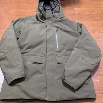 유니클로 하이브리드 다운 카키