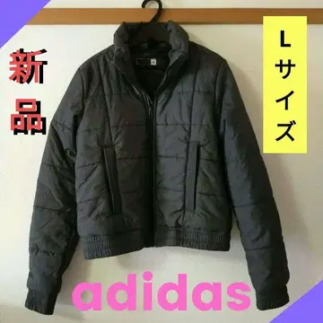 [ 미사용!!택 없음 ] adidas 블랙 그레이 다운 자켓