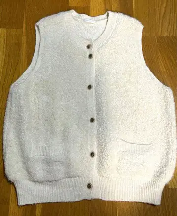 [새상품급] 그레디 브릴리언트 아이보리 니트 베스트 38