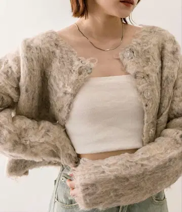 mystic 쿠키 샤기 가디건