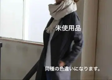 [ 미사용품 ] 린넨 스톨 토마토 레드 washed