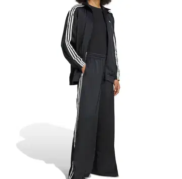 adidas 트랙 자켓 프릴 새틴 블랙
