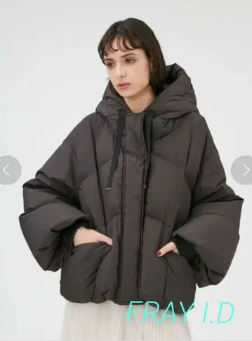FRAY I.D 후드 숏 다운 코트 다운 자켓 사이즈 1
