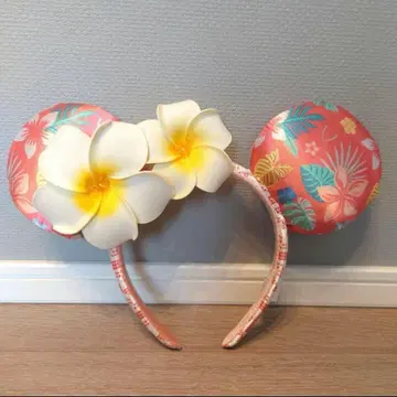 하와이 아우라니 한정판 디즈니 미니 머리띠 핑크 [미사용 새상품]