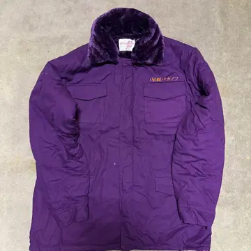 보라색 플리스 카라 부착 자켓 (별층) 타카노프