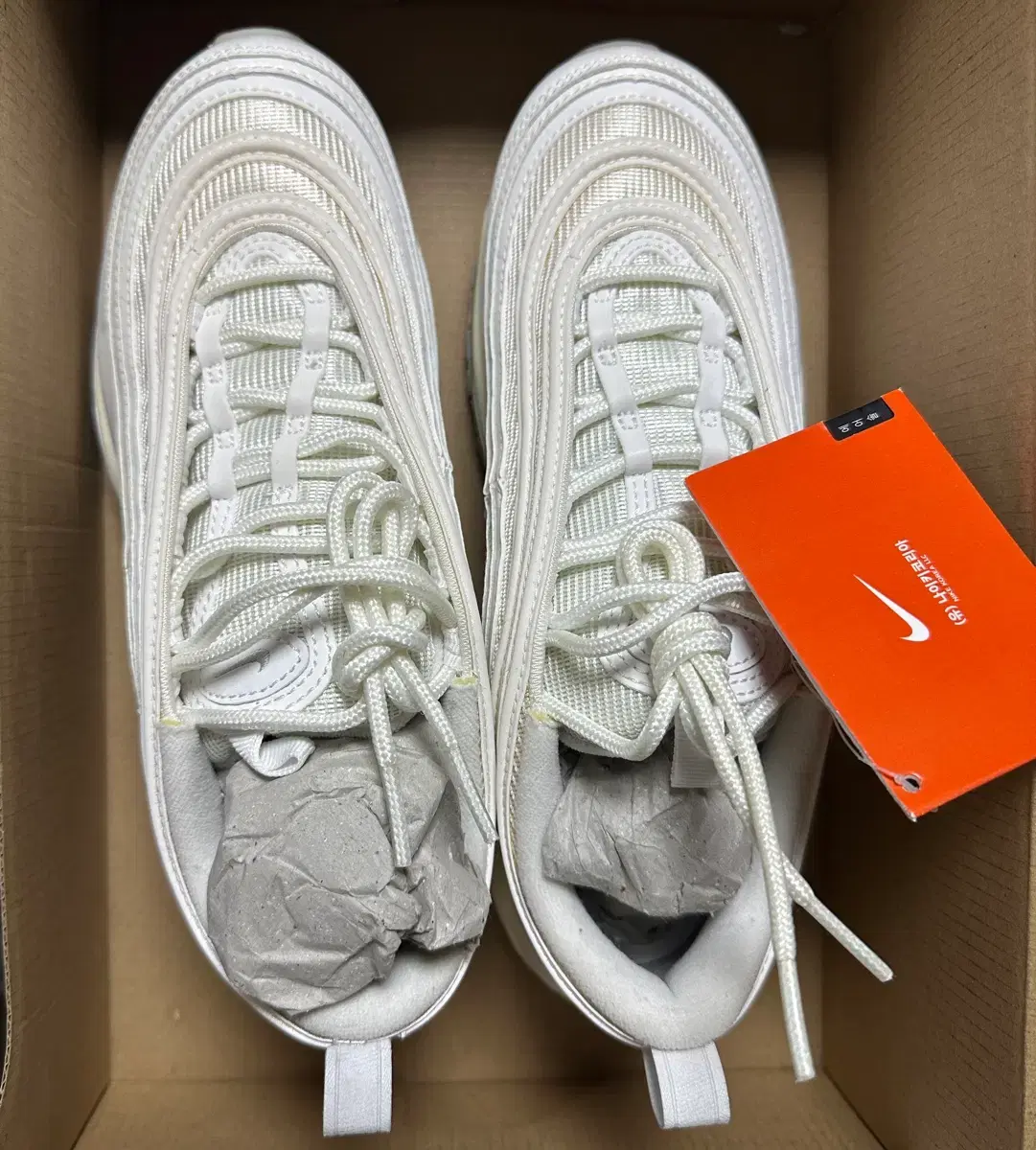 New) Air Max 97 White Size 245