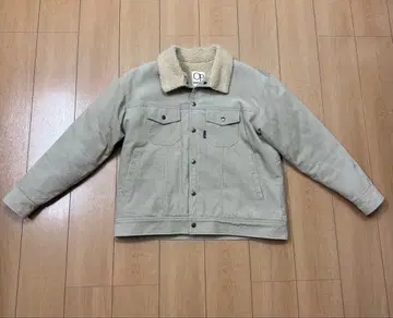 OCEAN PACIFIC 코듀로이 보아 옷깃 자켓 베이지