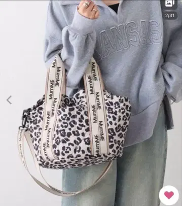 [ MumME ] 자카드 테이프 퀼팅 스퀘어 토트 BAG