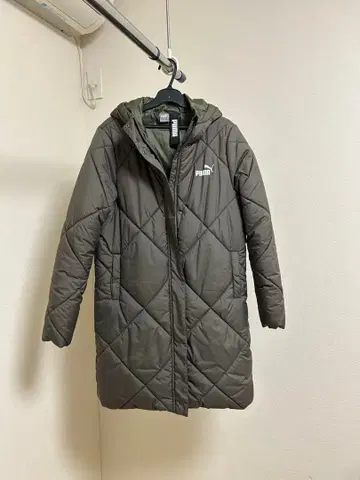 PUMA 다운 자켓 벤치 코트 카키