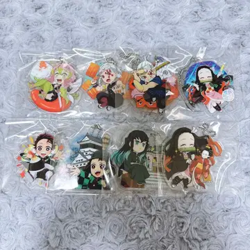 귀멸의 칼날 전 집중전 지역 한정 아크릴 키링 세트