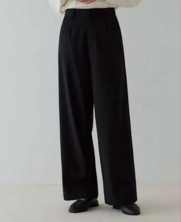 crewre 갸바 플리스 웜 슬랙스/black/사이즈 2