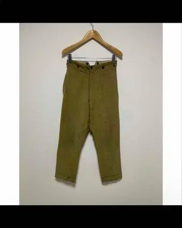 30s~40s 프렌치 워크 니들 신치 스트라이프 보로 유로 워크 팬츠