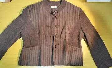 ZARAN 브라운 노카라 자켓