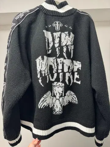 [ DimMoire ] 니트 저리 상의 / Black