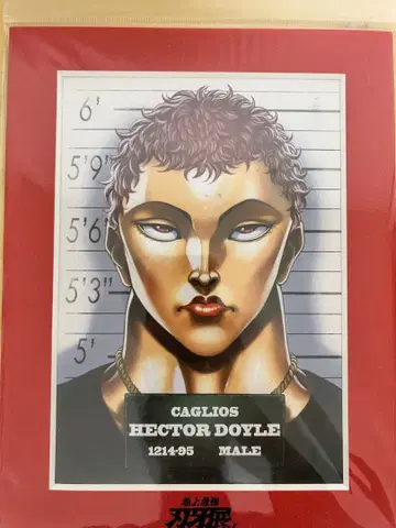 미개봉 바키전 캐릭터 파인 매트 헥터 도일