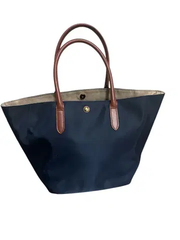 KEYUCA 발수 네이비 나일론 토트백