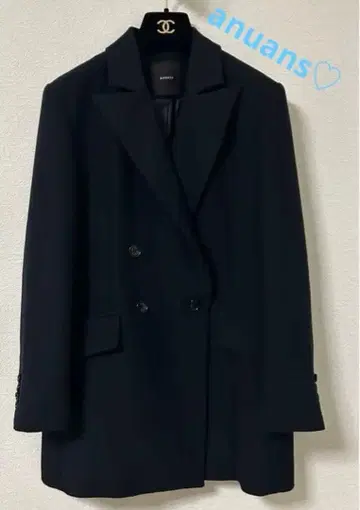 anuans 미들 길이 더블 자켓