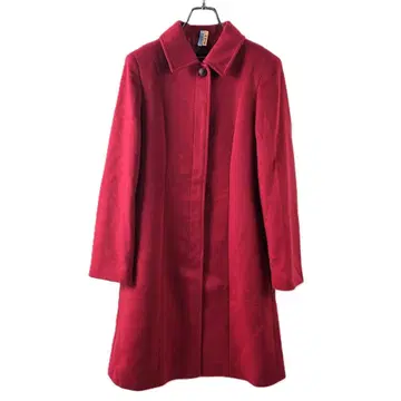 미아카나 캐시미어 100% 스텐카라 코트 플라이 프론트 7 레드 니치와