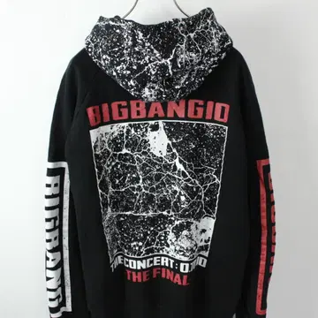빅뱅 bigbang10 콘서트 투어 풀 집업 후드티 L