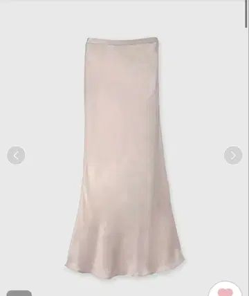 아뉴앙스 큐프라 새틴 내로우 스커트