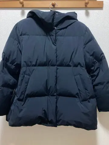 미사용급 PLST 오버 사이즈 후디 다운 자켓 코쿤 A 라인