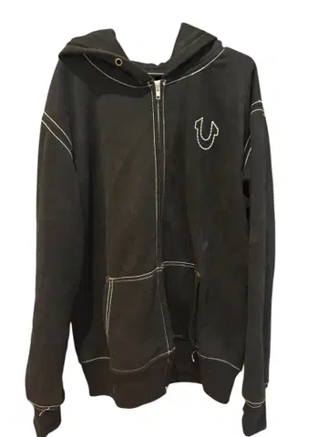 TRUE RELIGION 블랙 후드티 XL 사이즈