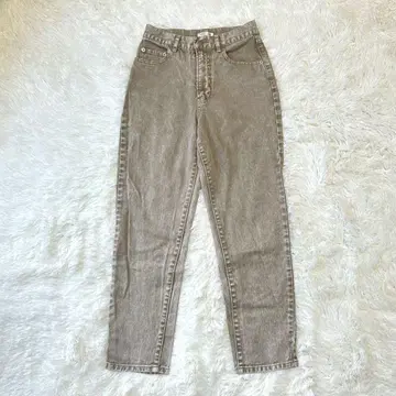 아프레 주르 미뇽 ( S ) 테이퍼드 데님 팬츠 컬러 데님 베이지