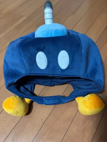 캐릭터 모자 네이비 발 포함