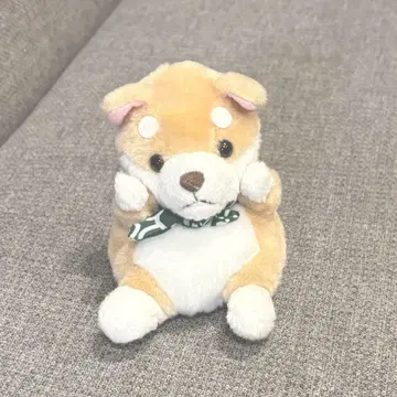 브라운색 강아지 봉제 인형