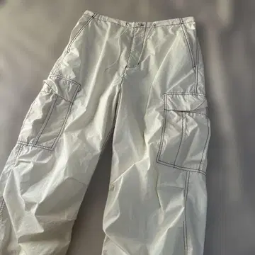 초레어 디자인 freak's store 카고 팬츠 워크 팬츠 화이트
