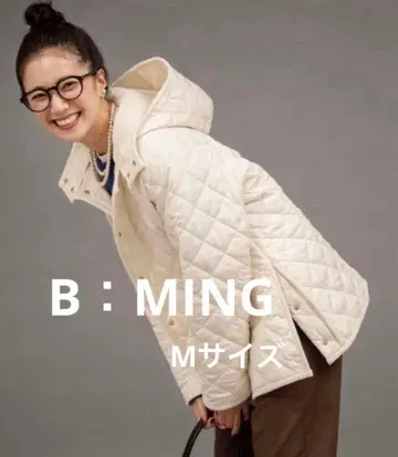 B:MING 퀼팅 자켓 아이보리 M