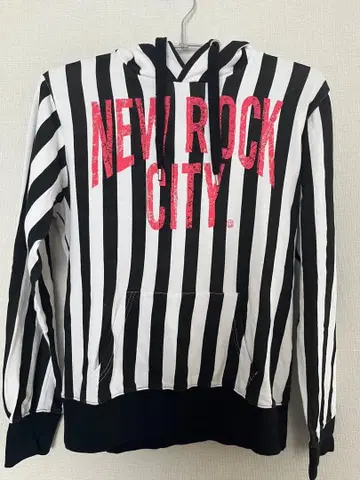 WORLD WIDE LOVE! 스트라이프 후드티