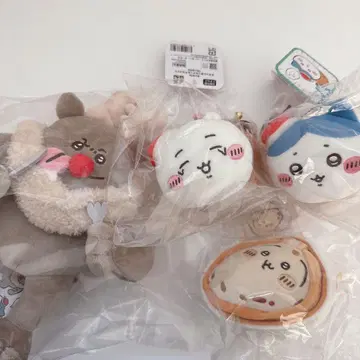 치이카와 (먼작귀) 2025 크리스마스 봉제 인형 마스코트 세트