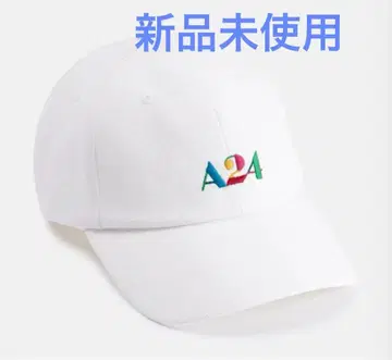 A24 로고 캡 화이트 원사이즈