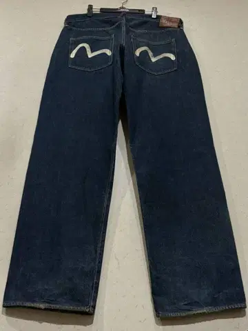 에비수 에비스 카모메 페인트 셀비지 데님 팬츠 야마네 인디고