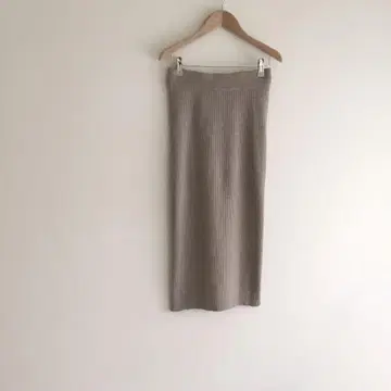 plage 플라주 Stretch Rib 스커트 베이지 36