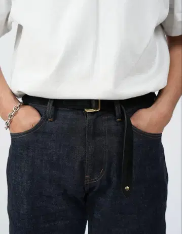 KAJA REVERSIBLE SUEDE SQUARE RING BELT