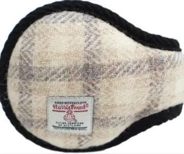 Harris Tweed 체크 무늬 귀도리