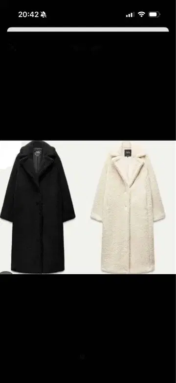 ZARA 블랙 롱 코트 XS