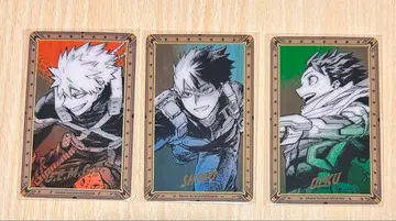 히로아카 원화전 금박 클리어 카드 컬렉션 3장 세트 오리진