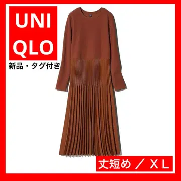 새상품 UNIQLO 콤비네이션 원피스 기장 짧음 XL 원피스