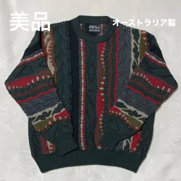 새상품급 FARENTINO 3D 쿠지 니트 어스 컬러 호주산