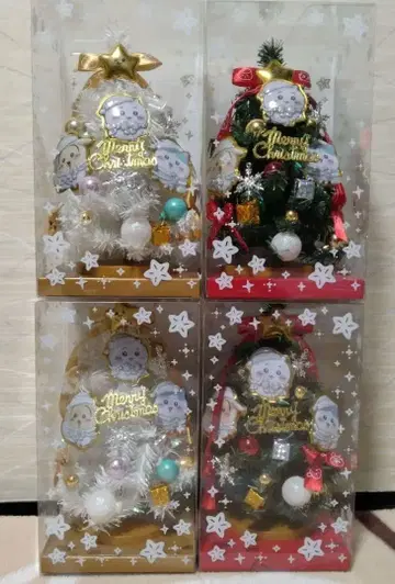 치이카와 (먼작귀) 크리스마스 트리 4개 세트