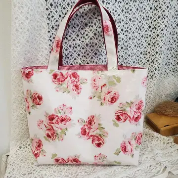 [ LAURA 튤 로즈 ] 라미네이티드 A4 토트