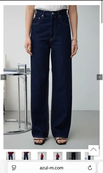 AZUL BY MOUSSY 하이웨스트 와이드 데님 24