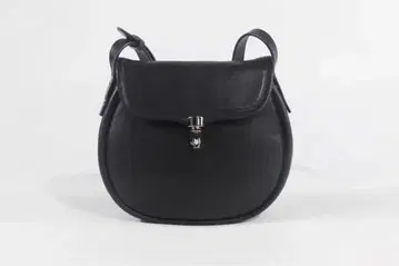 블랙 가죽 숄더백