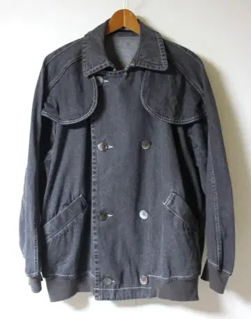 메르시보쿠 트렌치형 블루종 블랙 데님 1